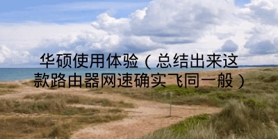 华硕使用体验(总结出来这款路由器网速确实飞同一般)