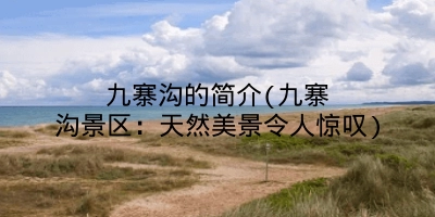 九寨沟的简介(九寨沟景区:天然美景令人惊叹)