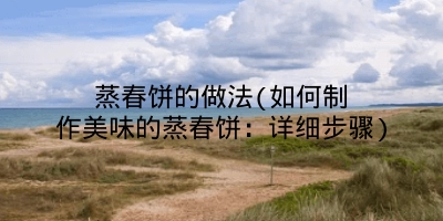 蒸春饼的做法(如何制作美味的蒸春饼:详细步骤)