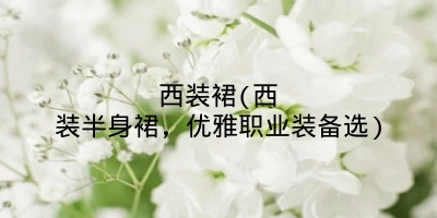西装裙(西装半身裙,优雅职业装备选)