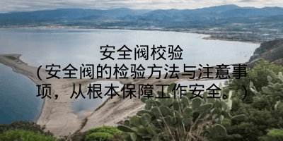 安全阀校验(安全阀的检验方法与注意事项，从根本保障工作安全。)