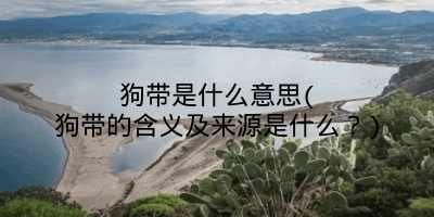 狗带是什么意思(狗带的含义及来源是什么？)