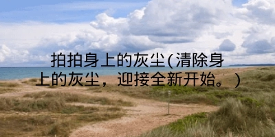 拍拍身上的灰尘(清除身上的灰尘，迎接全新开始。)
