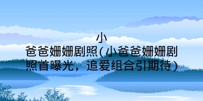 小爸爸姗姗剧照(小爸爸姗姗剧照首曝光,追爱组合引期待)