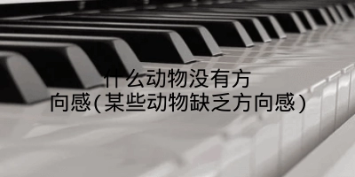 什么动物没有方向感(某些动物缺乏方向感)