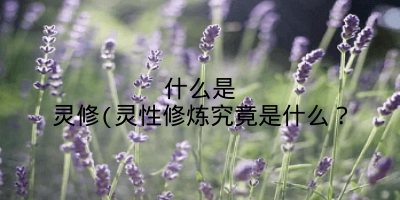 什么是灵修(灵性修炼究竟是什么?
