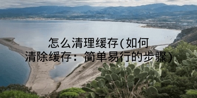 怎么清理缓存(如何清除缓存:简单易行的步骤)