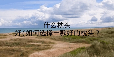 什么枕头好(如何选择一款好的枕头?