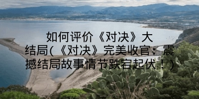 如何评价《对决》大结局(《对决》完美收官：震撼结局故事情节跌宕起伏！)