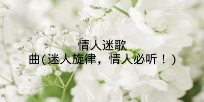 情人迷歌曲(迷人旋律，情人必听！)