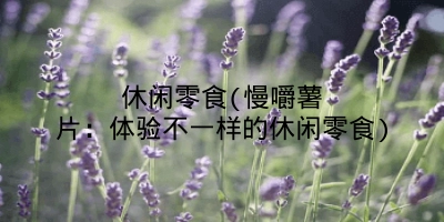 休闲零食(慢嚼薯片:体验不一样的休闲零食)