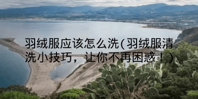 羽绒服应该怎么洗(羽绒服清洗小技巧,让你不再困惑!)