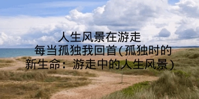 人生风景在游走 每当孤独我回首(孤独时的新生命:游走中的人生风景)
